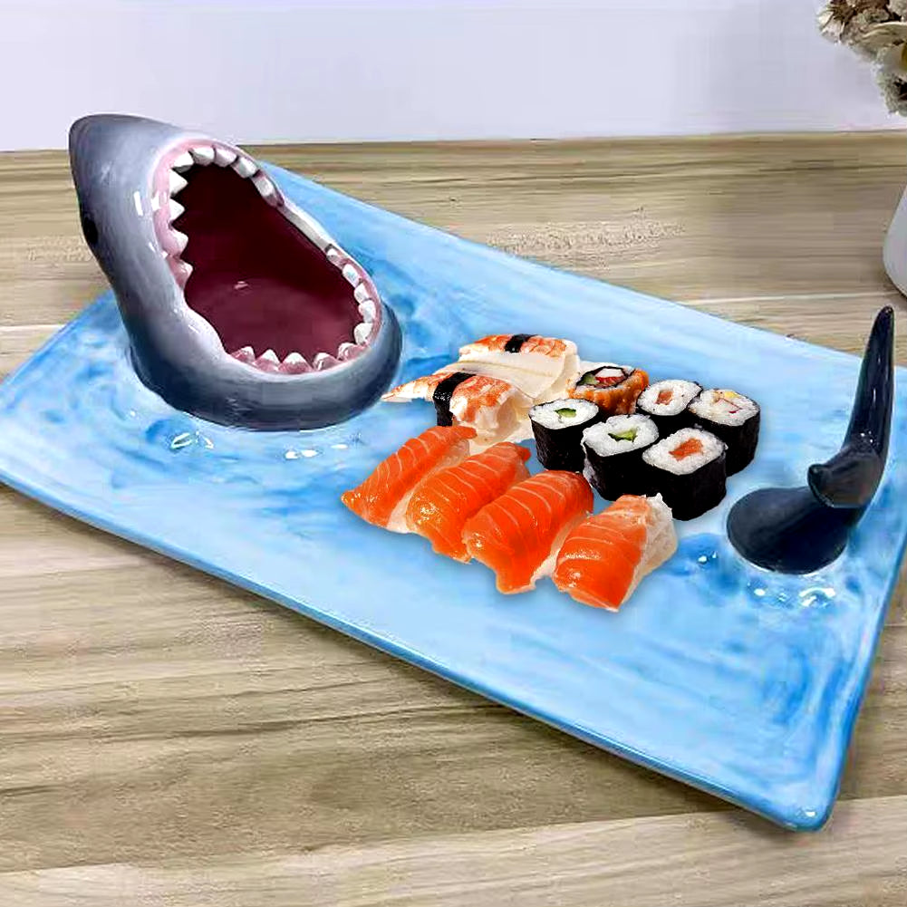 Shark Ceramic Plate Dumpling Plate