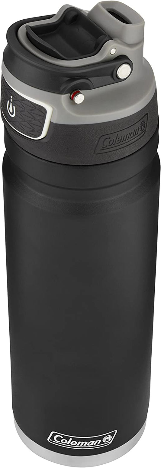 Coleman Stainless Steal Water Bottle, 24Oz, Black