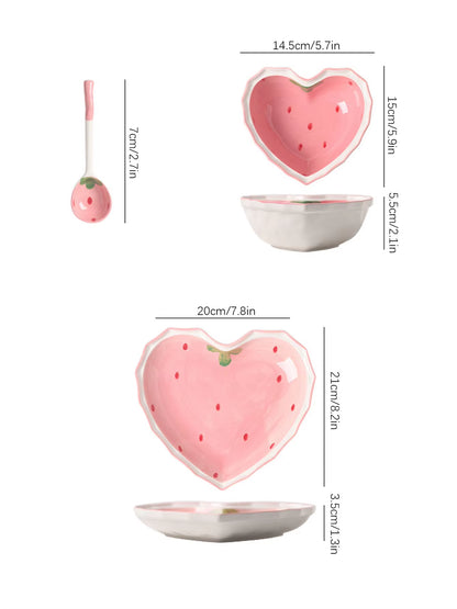 3Pcs Strawberry Bowl